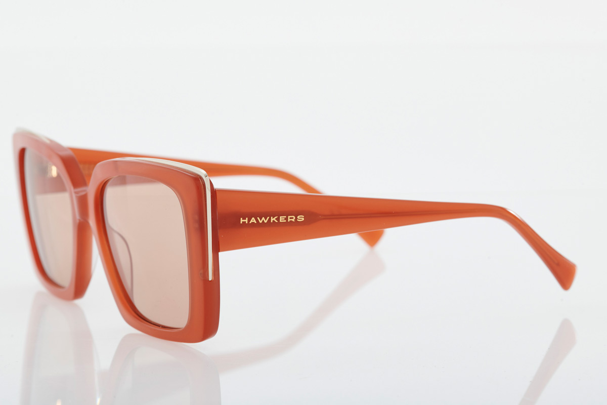 Orange female Hawkers sunglasses - Chazara Caramel