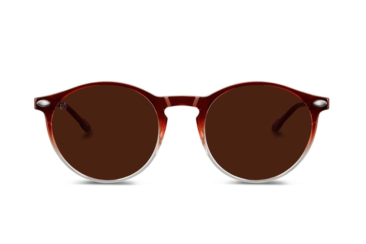 Unisex Brown Polarized Nooz Sunglasses - Cruz Brown Crystal