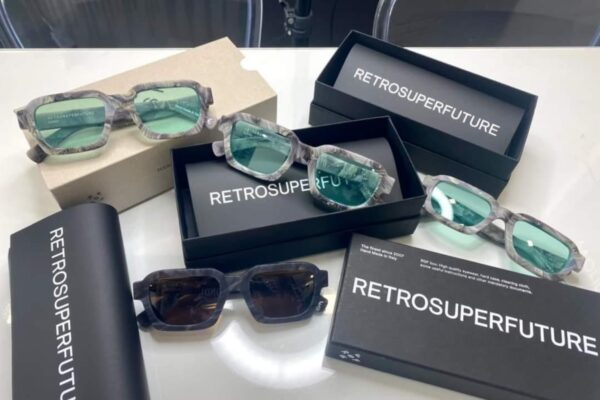 Grey Unisex Retrosuperfuture Limited Edition Sunglasses - Caro Narcissus