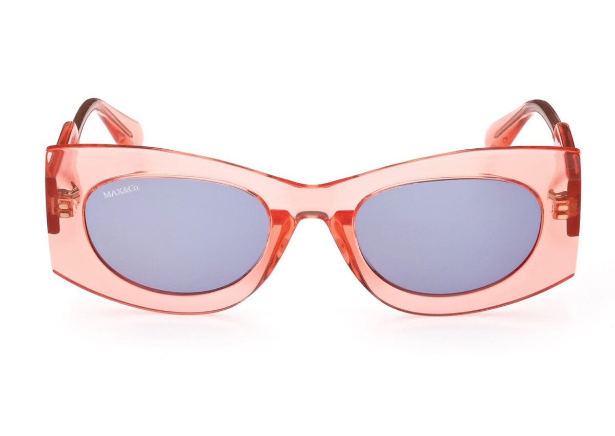 Transparent red oval female sunglasses Max & Co - MO0068 72V