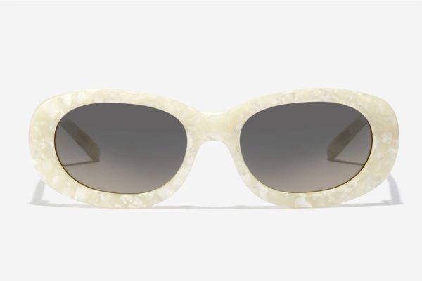 Beige Female Hawkers Sunglasses - Southside Marble Smoky