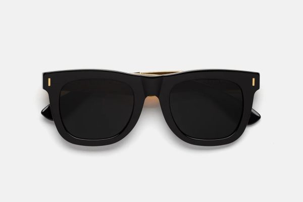 Unisex Black Gold Retrosuperfuture Sunglasses - Ciccio Francis Black